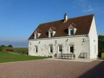 Orne, Gîte in Mauves sur Huisne, Maison de campagne rénovée avec jardin clos, terrasse, jeux, 5 chambres, et animaux acceptés FR-1-497-109 N°833560