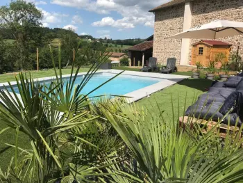 Gite à Belmont de la Loire,Gîtes confortables avec piscine, accueil animaux, cheminée, jardin FR-1-496-140 N°833689