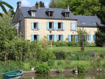 Gîte in Les Authieux du Puits,Duplex Charmant au Cœur du Pays des Haras avec Jardin Paysagé et Étang - Tout Équipé, Draps Inclus FR-1-497-114 N°833702