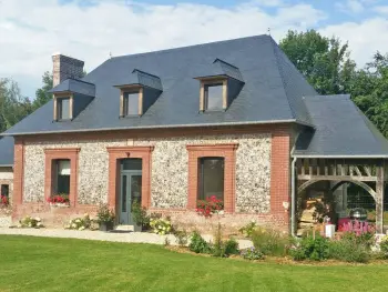 Gite à Sainte Marguerite sur Fauville,Maison de campagne avec jardin, cheminée et équipements modernes à Terres-de-Caux FR-1-441-650 N°833786