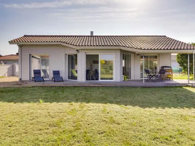 Maison à Biscarrosse, Maison contemporaine Biscarrosse, 7 pers., 3 ch., Wi-Fi, sur terrain 700m², proche activités et plages - L833806