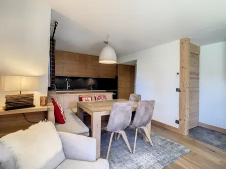 Appartement 4P avec terrasse et vue Mont Blanc, Appartement 6 personnes à Combloux - Photo 5