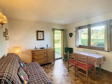 Location Appartement à Combloux,Studio cabine à proximité du téléski du Bouchet FR-1-560-40 N°887225