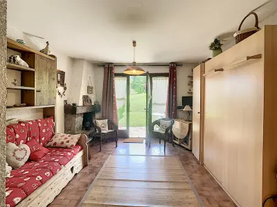 Appartement à Combloux, Studio de 25m² au pied des pistes avec kitchenette, terrasse et casier à skis - L887237