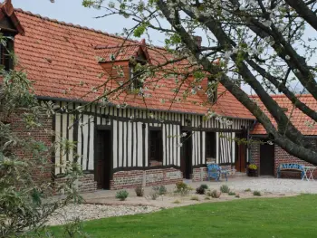 Gite à Bacqueville en Caux,Charmante maison normande avec jardin, proche plage et randonnées FR-1-441-676 N°834137