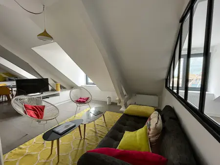 Duplex de standing en centre-ville avec parking, proche port et plage - Photo 7