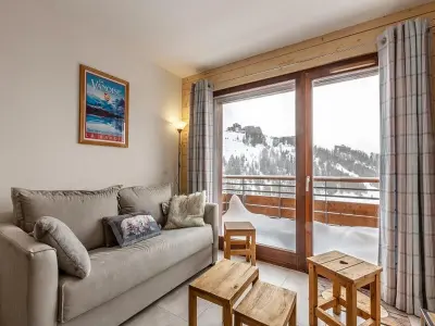 Appartement à La Plagne, Appartement moderne à Plagne Centre avec balcon, 2 chambres et Wifi - L946061