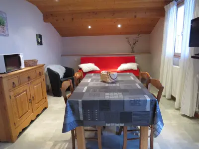 Appartement à Le Grand Bornand, Studio cosy avec balcon au Grand-Bornand, Animaux admis, Parking privé - L887692