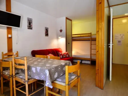 Studio rénové 4-5 pers. Montchavin, proche pistes et commerces, parking gratuit - Photo 4