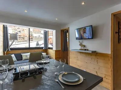 Appartement à Val Thorens, appartement 4 personnes, très cosy et fonctionnel, 2 chambres séparées, vue montagne, exposé nord, départ ski aux pieds - L888225