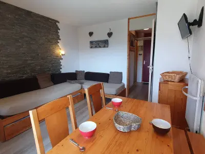 Appartement à La Plagne Tarentaise, Studio cosy pour 3 pers. avec terrasse, cuisine équipée, proche remontées mécaniques - L969547