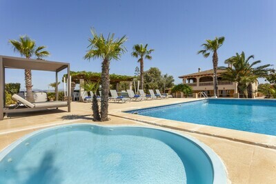 Gran casa rústica con piscina privada y wifi, Villa 10 personnes à Can Picafort 400487