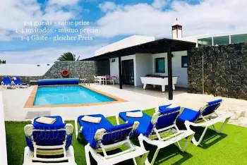 Villa en Playa Blanca,Villa Neptuno, Private Pool, Sea View, 547368 N°747916