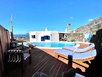 Estupenda Villa,piscina privada,frente al mar, Villa 10 personnes à Frontera 886399