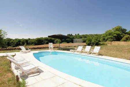 Le Triangle, Maison à Roussines avec Piscine Privée - Photo 9