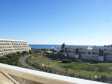 Location Appartement à Cap d'Agde naturisme,Appartement T2 climatisé avec vue mer, terrasse, parking, pour 4 pers - Agde FR-1-606-66 N°891280