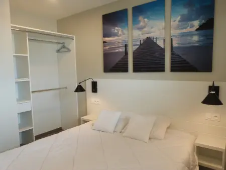 Appartement 2-6 pers, 2 ch, balcon, piscine, accès plage, parking - Photo 6