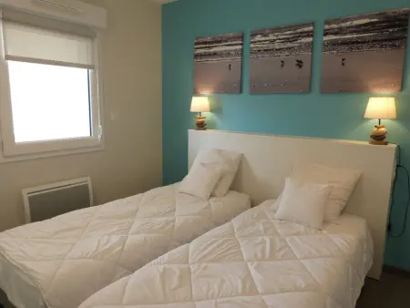 Appartement 2-6 pers, 2 ch, balcon, piscine, accès plage, parking - Photo 7