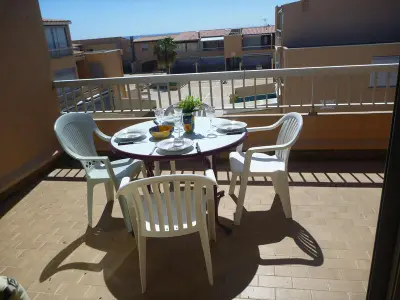 Appartement à Marseillan Plage, Appartement 4 pers avec vue mer proche plage, animaux et parking inclus - L891427