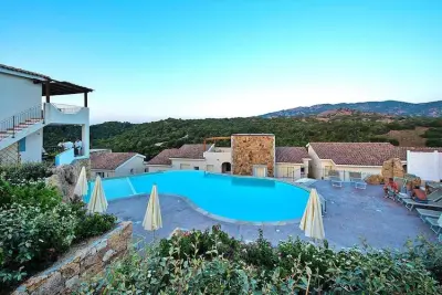 Appartement à Baja Sardinia (SS), Holiday residence Ea Bianca, Baja Sardinia-Trilo 6 mit Meerblick frontal/seitlich - N°891500