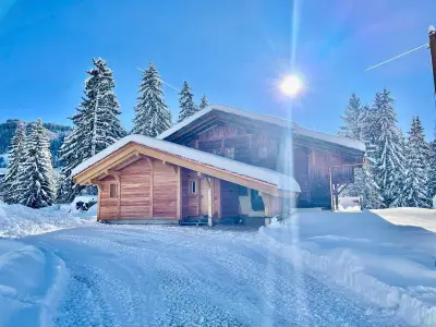 Chalet à Notre Dame de Bellecombe, Chalet montagnard chaleureux avec poêle, terrasse et animaux acceptés - L841561