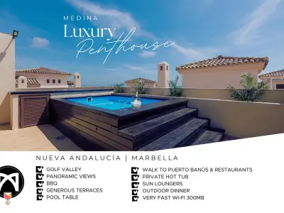 Appartement à Marbella, Duplex luxueux avec piscine privée chauffée, terrasse et Wi-Fi à Marbella - L892265