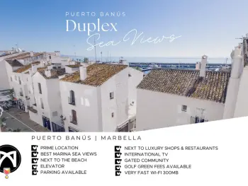 Appartamento a Puerto Banús,Duplex chic à Puerto Banús avec vue sur mer, climatisation, Wi-Fi, parking ES-168-21 N°892277