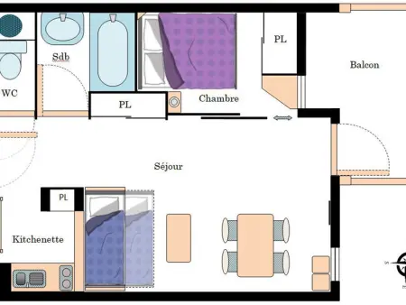 Appart cosy 4 pers, pied des pistes, wifi, garage à Val-Cenis - Photo 5