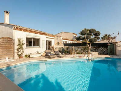 Villa 3 pièces avec Piscine privée, Villa 8 personnes à Marseillan FR-1-326-746