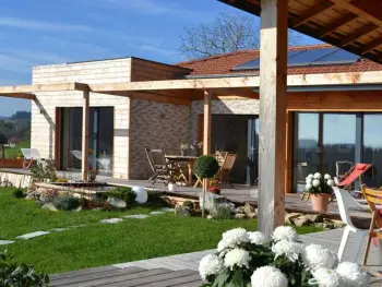 Gite à Champoly,Gîte en bois avec piscine naturelle, 3 chambres avec terrasses privatives FR-1-496-258 N°844028