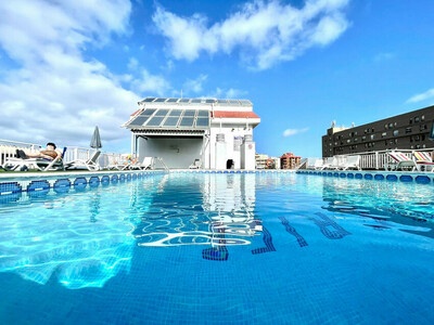 Reformed studio, Free Wifi,rooftop pool with view, Appartement 3 personnes à Puerto de la Cruz 900361