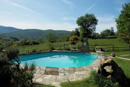 Bellavista Terra, Maison de vacances rustique à Ortignano avec piscine - Photo 13