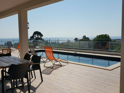 BAVELLA - piscine privée -clim - vue mer-10 pers, Villa 10 personnes à Sari Solenzara FR-1-394-325