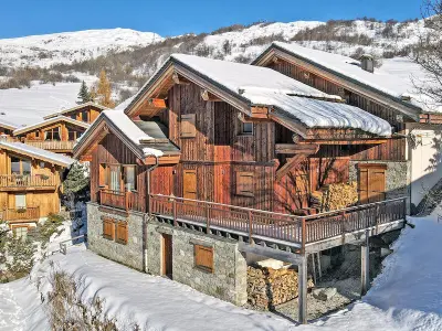 Chalet à Saint Martin de Belleville, Chalet authentique avec sauna et hammam à Saint-Martin-de-Belleville - L847251