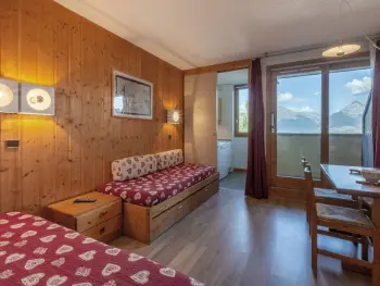 Appartement à La Plagne, Studio confortable pour 3 avec balcon et animaux acceptés à La Plagne - N°940887