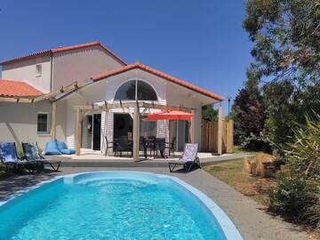 Maison 4 chambres avec piscine & wifi 5 étoiles, Villa 8 personnes à Les Sables d'Olonne FR-1-485-126