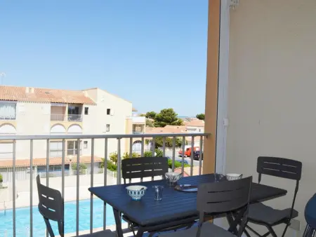 Appartement à Narbonne, Appartement 2 pièces avec piscine et parking à Narbonne Plage - L895194