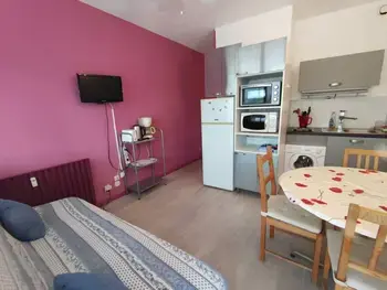 Appartement à Balaruc les Bains, T1 proche Parc Charles de Gaulle, 1er étage avec ascenseur, loggia, tout équipé, idéale pour 2 personnes - L896095