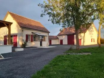 Gite à Saligny sur Roudon,Maison rénovée en Sologne Bourbonnaise, animaux, jardin, terrasse, clim, wifi, linge et draps inclus FR-1-489-379 N°849772