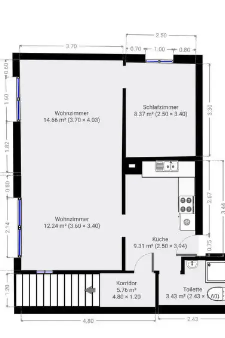 Chalet Bifigen, Appartement 4 personnes à Kandergrund - Photo 28