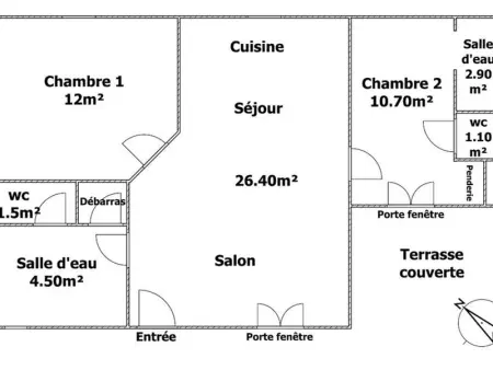 Maison climatisée, 2 gîtes, 2 chambres, 15 hectares, loisirs, animaux acceptés - Photo 18