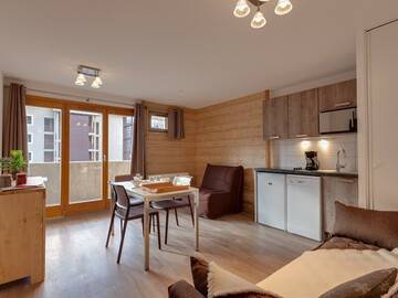 Location Wohnung in Briançon,Studio cosy rénové, 3 pers, au pied des pistes - Résidence Le Signal du Prorel, Briançon FR-1-358-248 N°941255