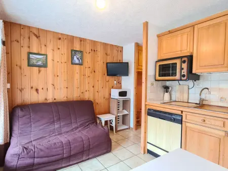 Appartement à Flaine, Studio cosy à Flaine avec terrasse et accès rapide aux pistes - L896965