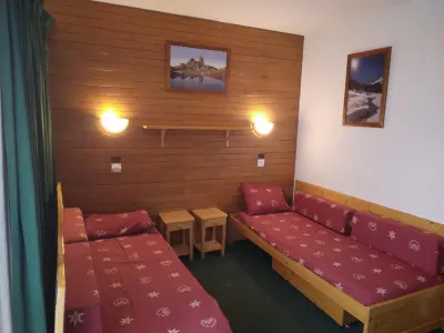 Appartement à Plagne Bellecôte, Studio divisible aux pieds des pistes avec balcon - Animaux admis - L897084