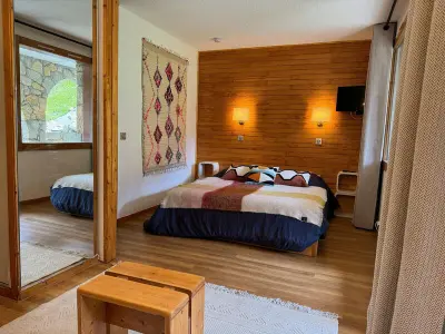 Appartement à Belle Plagne, Studio divisible au coeur de la station, terrasse, animaux admis - L897086