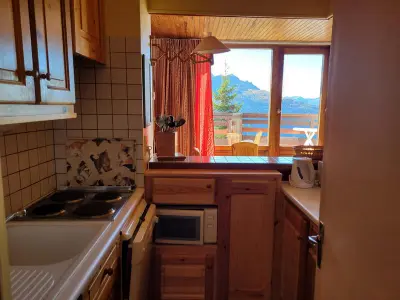 Wohnung in La Rosière, Appartement chaleureux avec balcon, WIFI gratuit, proche pistes et services, La Rosière - L954944