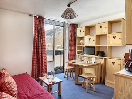Appartement à Les Menuires, Studio cosy pour 2 au cœur de La Croisette, accès pistes à 150m - L946790