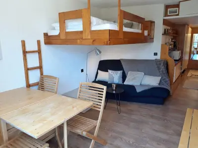 Appartement à Les Arcs 1800, Studio lumineux au pied des pistes, balcon Sud-Ouest, Wi-Fi gratuit, 4 pers, Arc 1800 - L897167