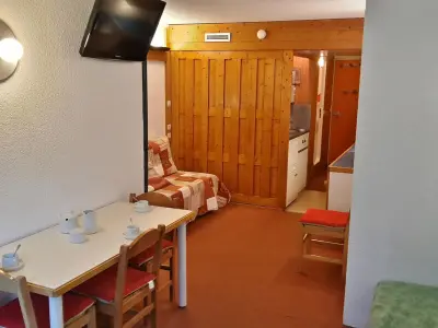 Appartement à Les Arcs 1800, Studio au pied des pistes avec balcon et wifi - L897207