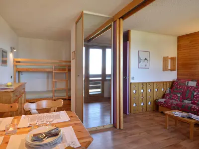 Appartement à Belle Plagne, Studio confortable au centre avec balcon, animaux admis - L897226